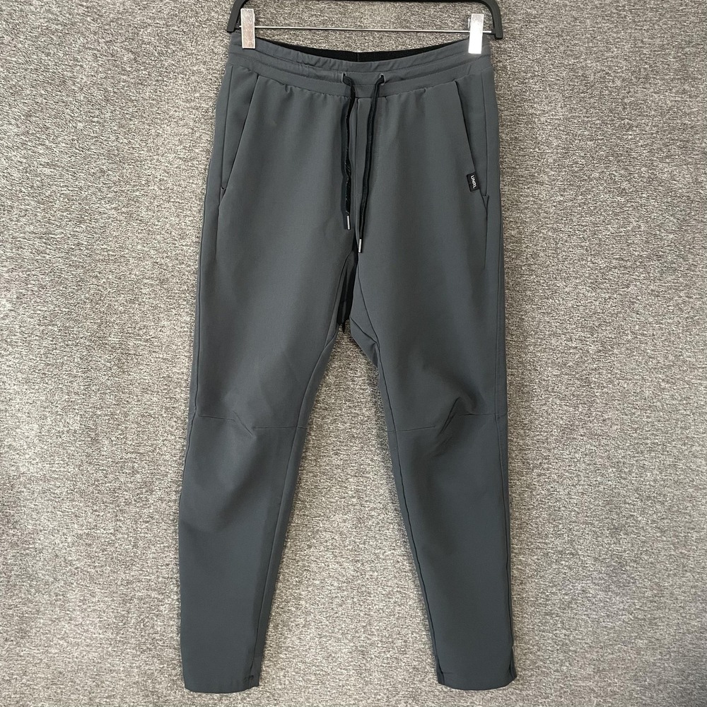 UNRL Pants Mens Small Gray Performance Joggers Stretch Elastic Waist Athletic